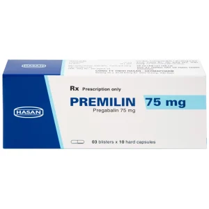 Thuốc Premilin 75mg Hasan điều trị động kinh cục bộ (3 vỉ x 10 viên)