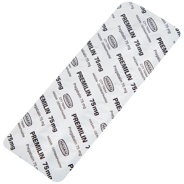 Thuốc Premilin 75mg Hasan điều trị động kinh cục bộ (3 vỉ x 10 viên)