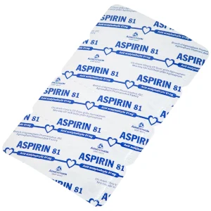 Thuốc Aspirin 81 Agimexpharm phòng ngừa nhồi máu cơ tim, đột quỵ (20 vỉ x 10 viên)