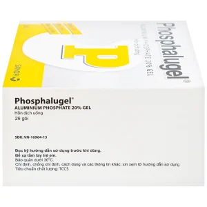 Hỗn dịch uống Phosphalugel Sanofi giảm độ axit của dạ dày (26 gói x 20g)
