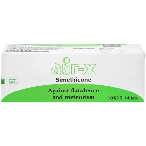 Viên nhai Air-X hương bạc hà chống đầy hơi và chướng bụng (10 vỉ x 10 viên)