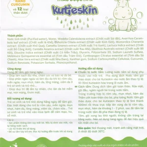 Nước tắm gội Thảo Dược cho bé Kutieskin ngăn ngừa rôm sảy, mẩn ngứa, giúp dưỡng ẩm da bé (200ml)