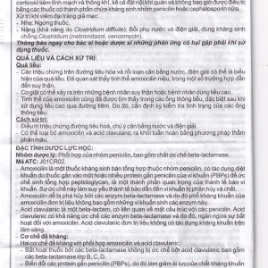 Thuốc Cepmox-Clav 875mg/125mg Imexpharm điều trị viêm xoang cấp tính do vi khuẩn, viêm tai giữa cấp tính (2 vỉ x 7 viên)