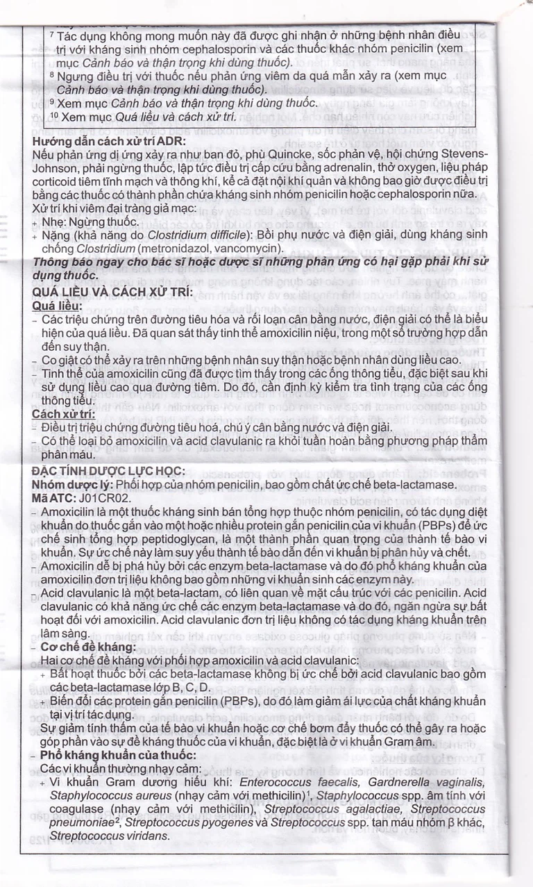 Thuốc Cepmox-Clav 875mg/125mg Imexpharm điều trị viêm xoang cấp tính do vi khuẩn, viêm tai giữa cấp tính (2 vỉ x 7 viên)