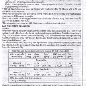 Thuốc Cepmox-Clav 875mg/125mg Imexpharm điều trị viêm xoang cấp tính do vi khuẩn, viêm tai giữa cấp tính (2 vỉ x 7 viên)