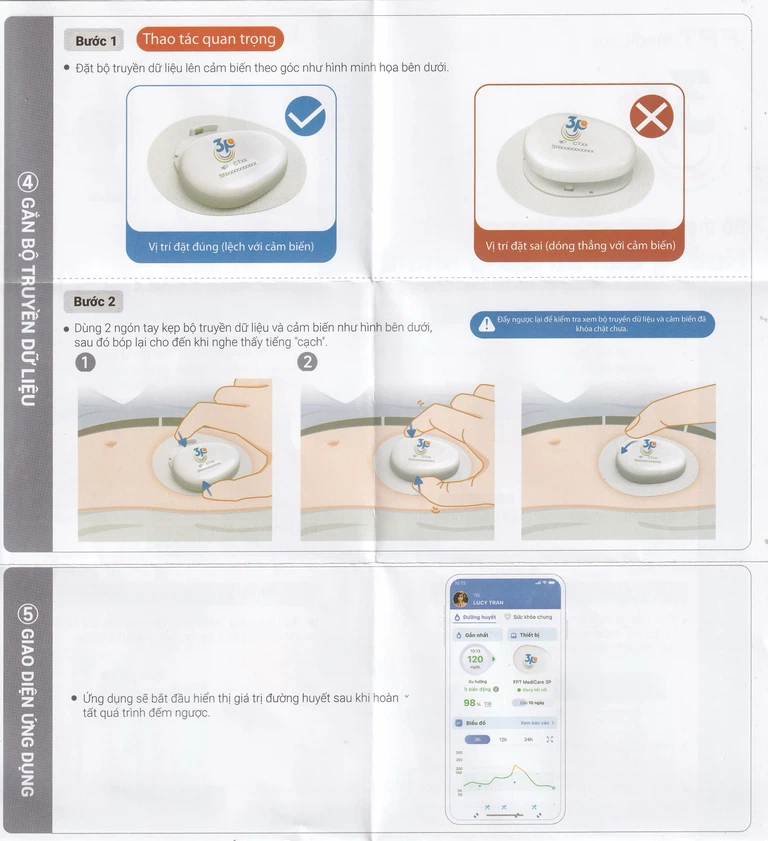 Bộ truyền dữ liệu máy đo đường huyết liên tục 3P