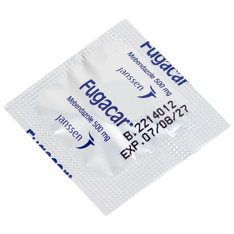 Thuốc Fugacar Janssen không vị điều trị nhiễm một hoặc nhiều loại giun đường ruột (1 viên)