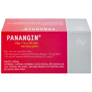 Viên nén Panangin Gedeon bổ sung kali, magnesi dùng trong suy tim (50 viên)