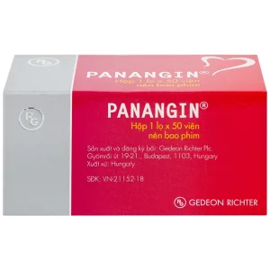 Viên nén Panangin Gedeon bổ sung kali, magnesi dùng trong suy tim (50 viên)