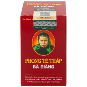 Thuốc Phong Tê Thấp Bà Giằng điều trị đau vai gáy, đau thần kinh tọa (400 viên)