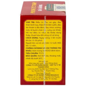 Thuốc Phong Tê Thấp Bà Giằng điều trị đau vai gáy, đau thần kinh tọa (400 viên)