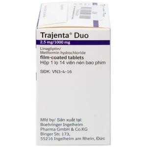Thuốc Trajena Duo Boehringer Ingelheim hỗ trợ điều trị đái tháo đường (14 viên)
