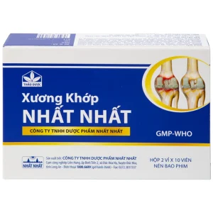 Thuốc Xương Khớp Nhất Nhất điều trị các chứng đau lưng, đau cột sống (2 vỉ x 10 viên)