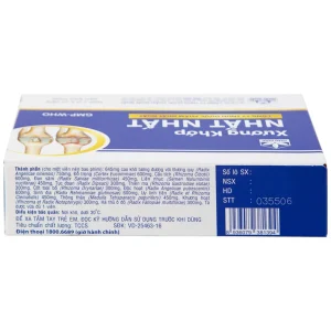 Thuốc Xương Khớp Nhất Nhất điều trị các chứng đau lưng, đau cột sống (2 vỉ x 10 viên)