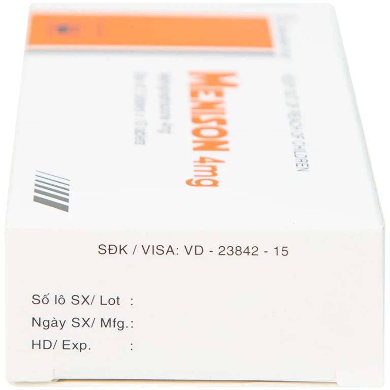 Thuốc Menison 4mg Pymepharco điều trị rối loạn nội tiết, viêm khớp, bệnh collagen (3 vỉ x 10 viên)