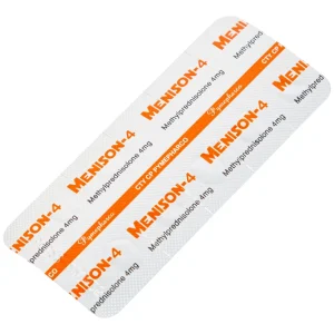 Thuốc Menison 4mg Pymepharco điều trị rối loạn nội tiết, viêm khớp, bệnh collagen (3 vỉ x 10 viên)