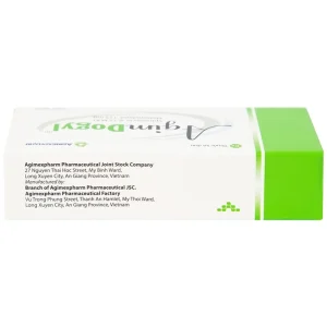 Thuốc Agimdogyl Agimexpharm điều trị nhiễm trùng răng miệng cấp tính, mạn tính (2 vỉ x 10 viên)