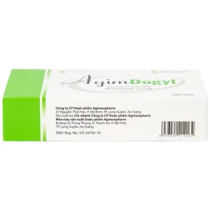 Thuốc Agimdogyl Agimexpharm điều trị nhiễm trùng răng miệng cấp tính, mạn tính (2 vỉ x 10 viên)