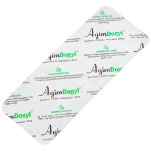 Thuốc Agimdogyl Agimexpharm điều trị nhiễm trùng răng miệng cấp tính, mạn tính (2 vỉ x 10 viên)