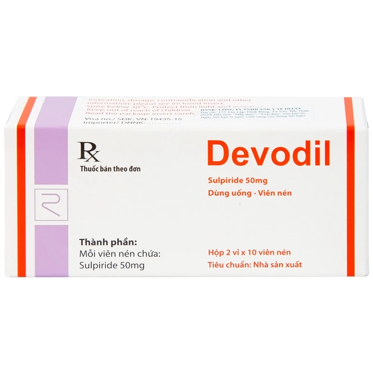 Thuốc Devodil Remedica điều trị ngắn hạn chứng lo âu, rối loạn hành vi nghiêm trọng (2 vỉ x 10 viên)