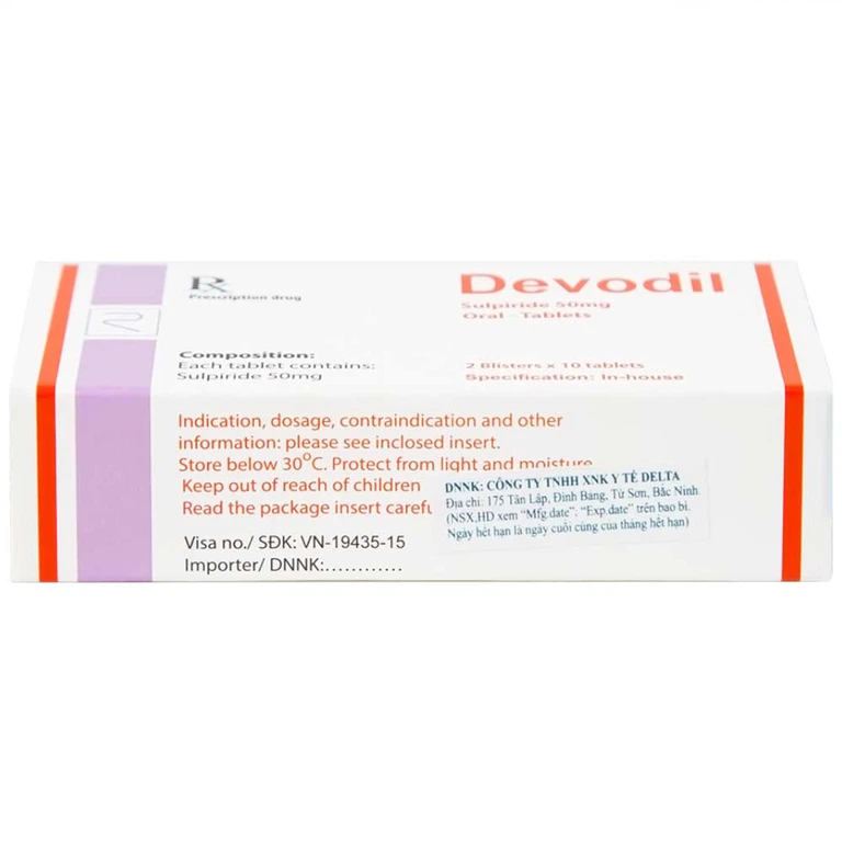 Thuốc Devodil Remedica điều trị ngắn hạn chứng lo âu, rối loạn hành vi nghiêm trọng (2 vỉ x 10 viên)