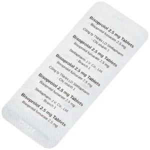 Thuốc Bisoprolol 2.5mg Tablets Stella điều trị tăng huyết áp, đau thắt ngực mạn tính ổn định (3 vỉ x 10 viên)
