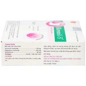 Viên nhai Kremil-S United điều trị đau dạ dày, giảm nóng rát dạ dày, ợ nóng, ợ chua (10 vỉ x 10 viên)