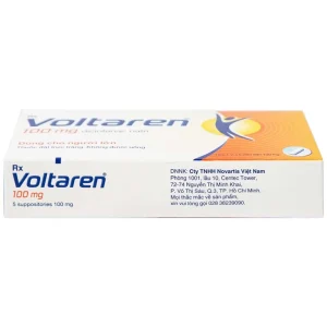 Viên đặt Voltaren 100mg Novartis điều trị viêm và thoái hóa của bệnh thấp khớp (1 vỉ x 5 viên)