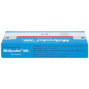 Viên nén Methycobal 500µg Eisai điều trị bệnh lý thần kinh ngoại biên (3 vỉ x 10 viên)