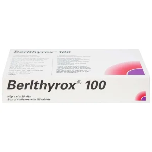 Thuốc Berlthyrox 100 Menarini điều trị thiểu năng tuyến giáp (4 vỉ x 25 viên)