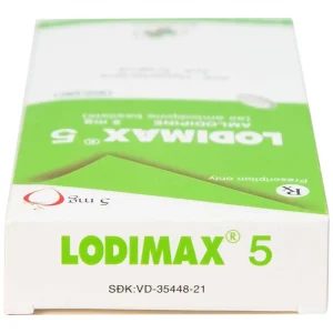 Viên nén Lodimax 5 OPV Pharma chống tăng huyết áp, đau thắt ngực (2 vỉ x 10 viên)