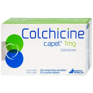 Thuốc Colchicine Capel 1mg Mayoly Spindler phòng ngừa và điều trị cơn gút cấp (20 viên)