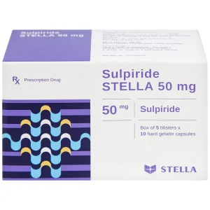 Thuốc Sulpiride Stella 50mg điều trị chứng lo âu (5 vỉ x 10 viên)