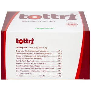 Thuốc Tottri Traphaco điều trị chảy máu khi đại tiện, đau rát (15 túi x 5g)