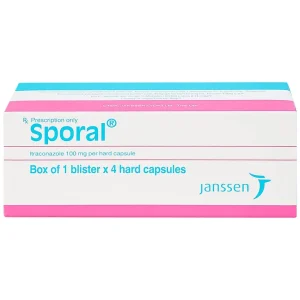 Thuốc Sporal Janssen điều trị các bệnh nấm phụ khoa, da, toàn thân (1 vỉ x 4 viên)