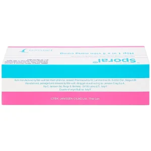 Thuốc Sporal Janssen điều trị các bệnh nấm phụ khoa, da, toàn thân (1 vỉ x 4 viên)
