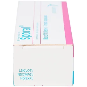 Thuốc Sporal Janssen điều trị các bệnh nấm phụ khoa, da, toàn thân (1 vỉ x 4 viên)