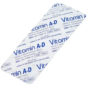 Thuốc Vitamin A-D HDpharma điều trị tình trạng thiếu Vitamin A và D (5 vỉ x 10 viên)