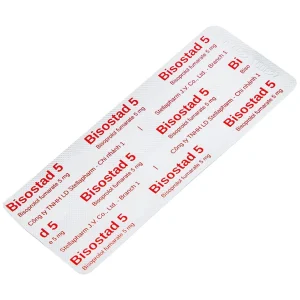 Thuốc Bisostad 5 Stella điều trị tăng huyết áp và đau thắt ngực (3 vỉ x 10 viên)