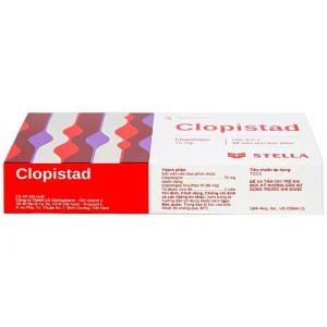 Thuốc Clopistad 75mg Stella phòng ngừa các biến cố do huyết khối động mạch (3 vỉ x 10 viên)