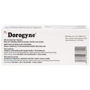 Thuốc Dorogyne Domesco điều trị các bệnh nhiễm khuẩn răng miệng cấp và mạn tính (2 vỉ x 10 viên)