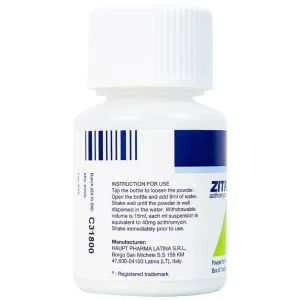 Bột pha hỗn dịch uống Zitromax 200mg/5ml Pfizer điều trị các chứng nhiễm khuẩn (15ml)