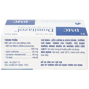 Thuốc Domitazol Domesco điều trị nhiễm trùng đường tiết niệu (5 vỉ x 10 viên)