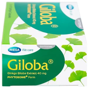 Thuốc Giloba 40mg MEGA We care điều trị suy tuần hoàn não (3 vỉ x 10 viên)