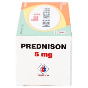 Thuốc Prednison 5mg Domesco điều trị viêm khớp dạng thấp (10 vỉ x 10 viên)