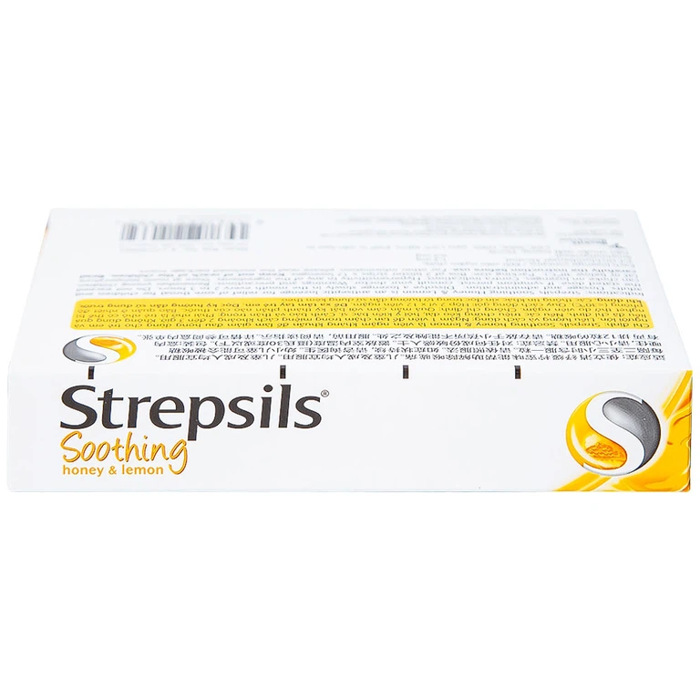Viên ngậm Strepsils Soothing mật ong & chanh giảm đau họng (2 vỉ x 12 viên)