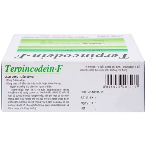 Thuốc Terpincodein-F giảm ho, long đờm (10 vỉ x 10 viên)