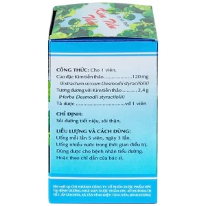 Thuốc trị sỏi thận Kim Tiền Thảo OPC hỗ trợ điều trị sỏi đường tiết niệu, sỏi thận (100 viên)