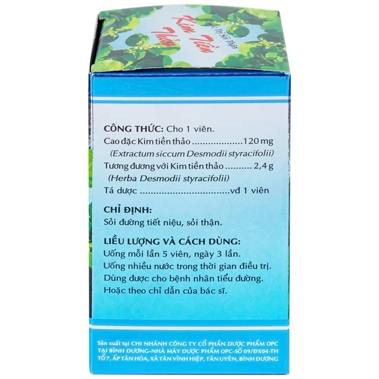 Thuốc trị sỏi thận Kim Tiền Thảo OPC hỗ trợ điều trị sỏi đường tiết niệu, sỏi thận (100 viên)