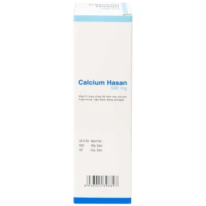 Viên sủi Calcium Hasan 500mg phòng và hỗ trợ điều trị bệnh loãng xương (20 viên)